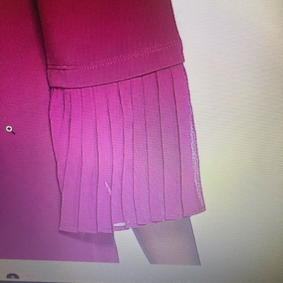 Susan Graver Liquid Knit Top with Pleated Chiffon Cuffs - Picture 4 of 6